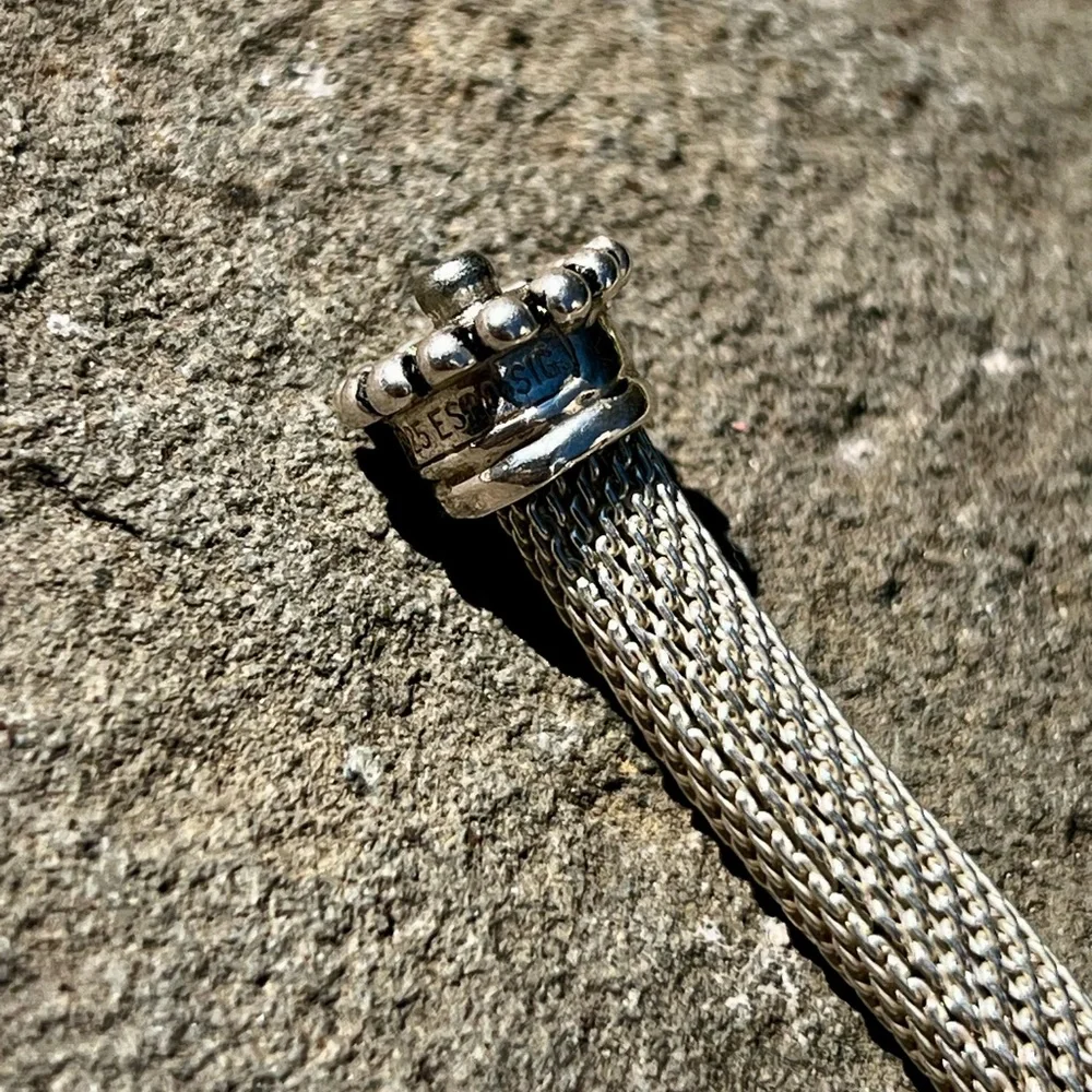 Joseph Esposito ESPO Sterling Silver Necklace + Pedants and Bracelet Onyx Amber - Picture 6 of 10